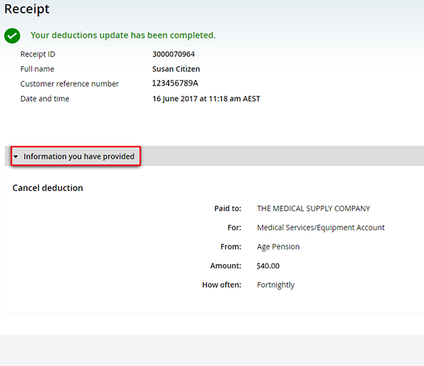 Centrelink online account help Cancel a current Centrepay deduction Services Australia