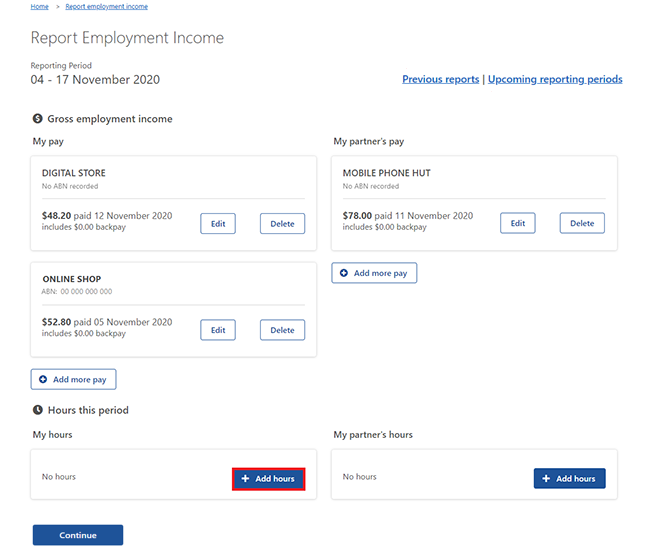 Centrelink online account help job seekers report employment