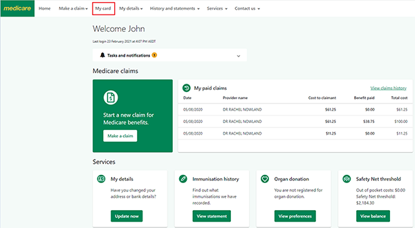 Medicare Online Account Help Get A Replacement Or Duplicate Medicare Card Services Australia