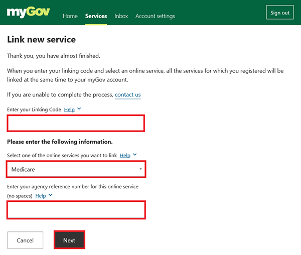 Medicare online account help Link Medicare to myGov using a linking