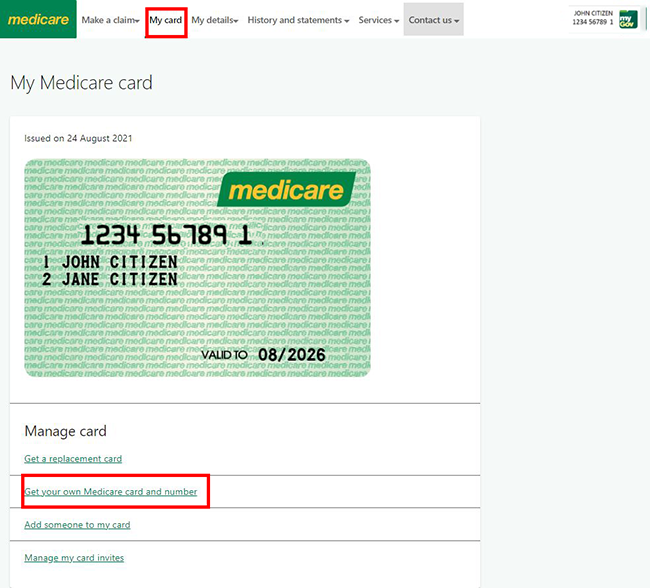 Medicare Online Account Help Get Your Own Medicare Card And Number Services Australia