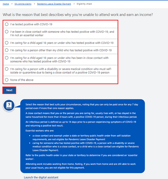 Centrelink Online Account Help Claim The Pandemic Leave Disaster Payment Services Australia