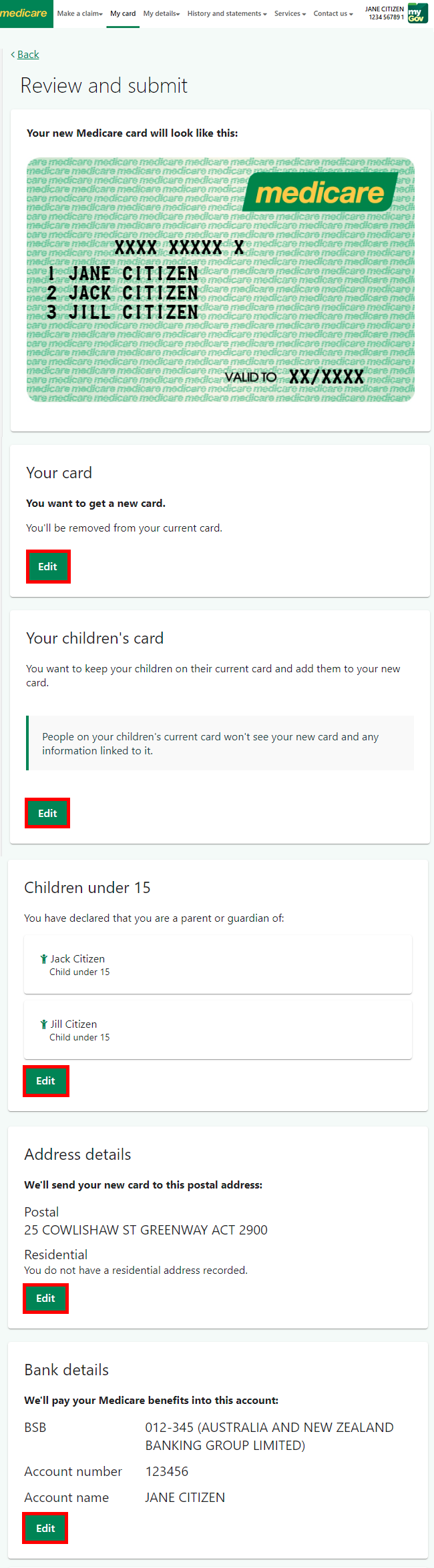Medicare online account help Get a new Medicare card with other people Services Australia