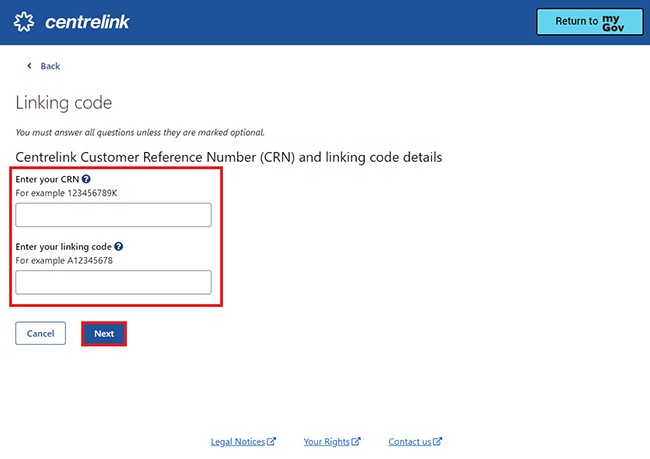 Mygov Help Link Centrelink To Mygov Using A Linking Code Services