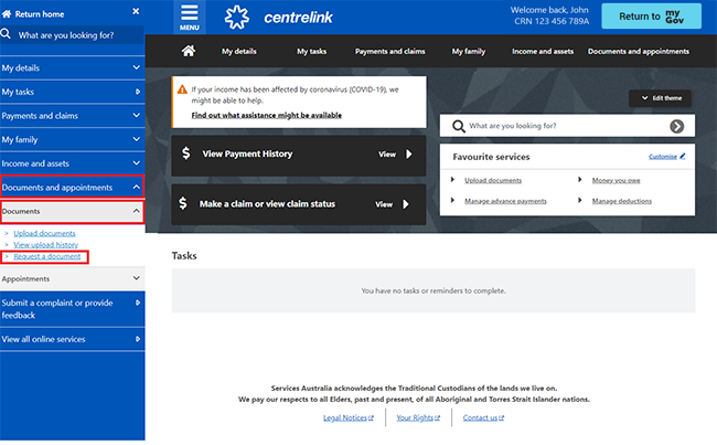 centrelink-online-account-help-request-a-document-services-australia