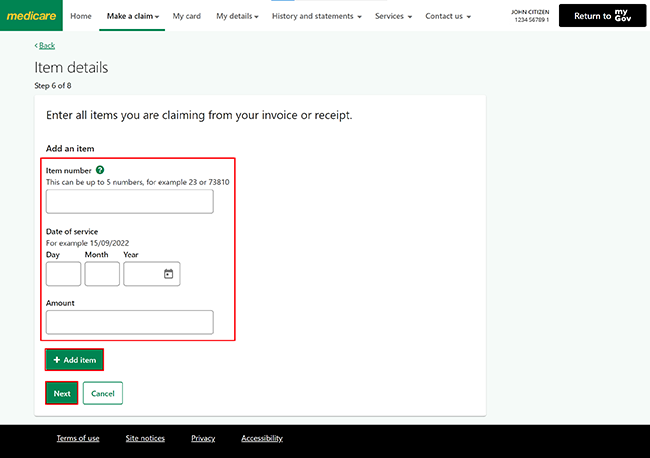 Medicare Online Account Help Submit A Claim Services Australia