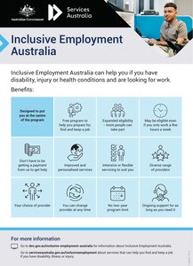 Inclusive Employment Australia can help you if you have disability, injury or health conditions and are looking for work.