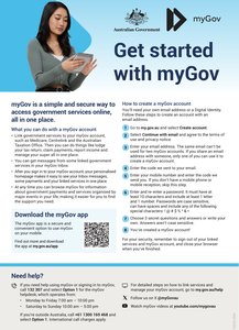 Get started with myGov