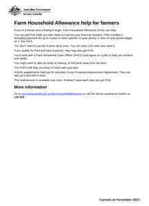 Farm Household Allowance help for farmers