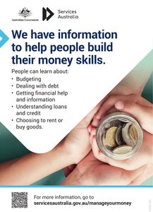 We have information to help people build their money skills.