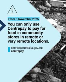 food in remote and very remote areas.