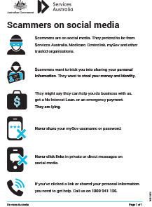 Scammers on social media