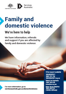 We’re here to help - We have information, referrals and support if you are affected by family and domestic violence - A3