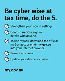 Be cyber wise at tax time