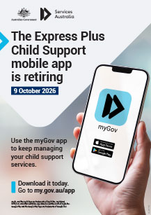 The Express Plus Child Support mobile app is retiring
