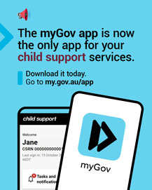 The myGov app is now the only app for your child support services