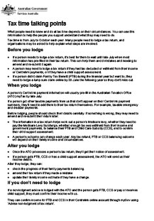 What you need to know at tax time