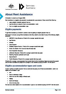 About Rent Assistance