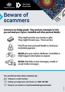 Beware of scammers