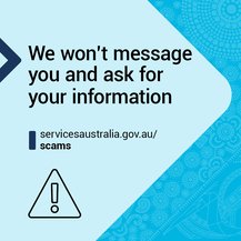 We won’t message you and ask for your information